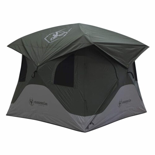 Gazelle T3X GT301GR 3 Person Pop Up Portable Camping Hub Tent, Alpine ...