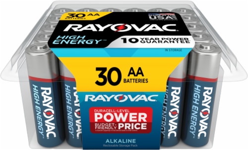 Rayovac® Alkaline AA Batteries - 30-Pack Perspective: front