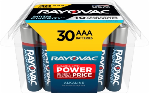 Rayovac® High Energy™ Alkaline AAA Batteries - 30 Pack Perspective: front