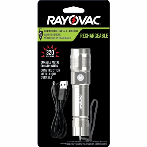 Rayovac 320 Lumens Rechargeable LED Flashlight Perspective: front