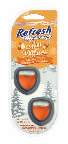 Refresh Your Car!® Mini Diffusers Pumpkin Patch Auto Air Freshener Perspective: front