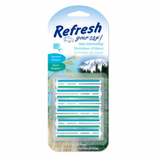 Refresh Your Car!® Vent Stick Air Freshener Alpine Meadow / Summer Breeze Scent Perspective: front