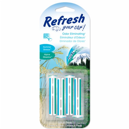 Refresh Your Car Summer Breeze Alpine Meadow Dual Scent Odor