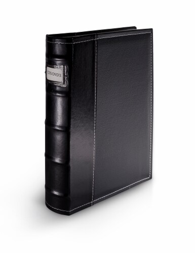 Bellagio-Italia Classic DVD Storage Binder - Black Perspective: front