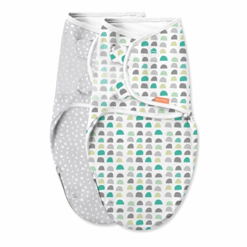 SwaddleMe Luxe Easy Change Gum Dots Swaddle Perspective: front