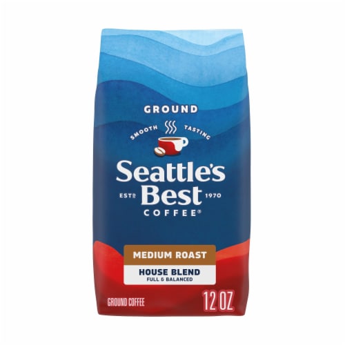 Seattle's Best House Blend Medium Roast Ground Coffee, 12