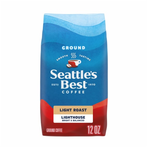 Seattle’s Best Coffee Lighthouse Light Roast Ground Coffee Perspective: front