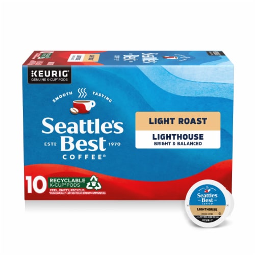 Seattle’s Best Coffee Lighthouse Light Roast K-Cup Coffee Pods Perspective: front