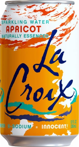 LaCroix® Apricot Flavored Sparkling Water Cans Perspective: front