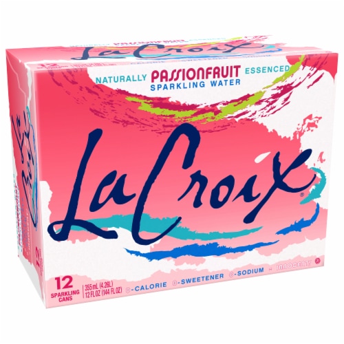 LaCroix® Passionfruit Flavored Sparkling Water Cans Perspective: front