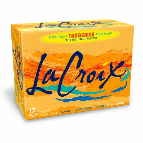 LaCroix® Tangerine Flavored Sparkling Water Cans Perspective: front