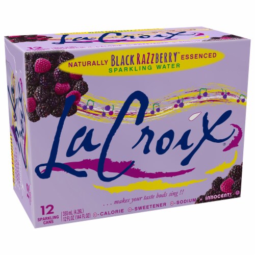 LaCroix Black Razzberry Flavored Sparkling Water Cans