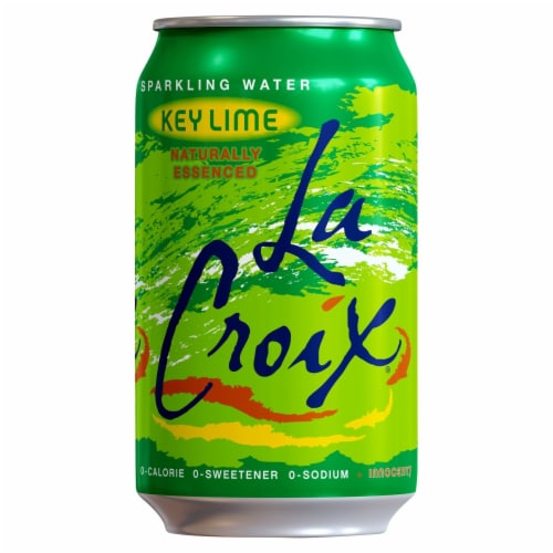 LaCroix® Key Lime Flavored Sparkling Water Can Perspective: front