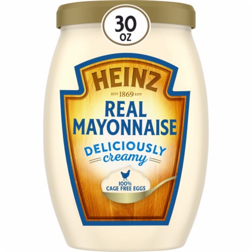 Heinz Deliciously Creamy Real Mayonnaise, Jar Perspective: front