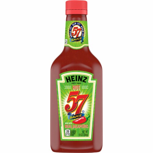 Heinz Spicy 57 Sauce 10 oz Bottle Perspective: front