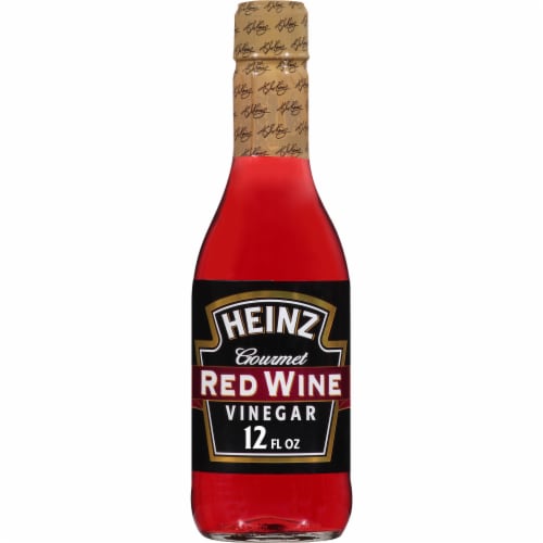 Heinz Gourmet Red Wine Vinegar, Bottle Perspective: front