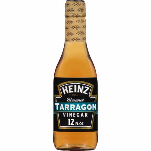 Heinz Gourmet Naturally Flavored Tarragon Vinegar, Bottle Perspective: front