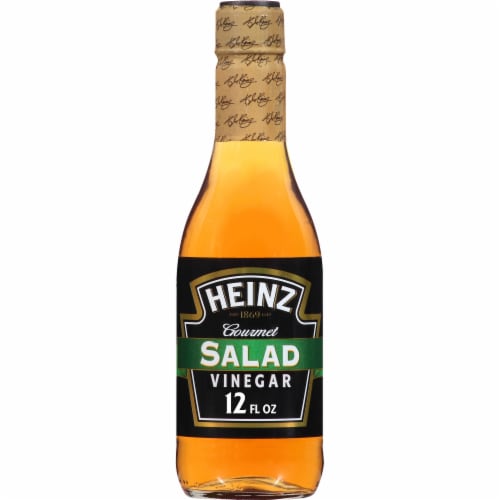 Heinz Gourmet Salad Vinegar, Bottle Perspective: front