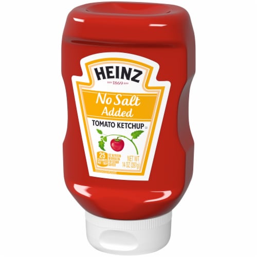 Heinz No Salt Ketchup Perspective: front