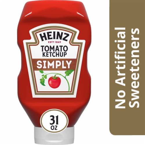 Heinz Simply Tomato Ketchup with No Artificial Sweeteners Perspective: front