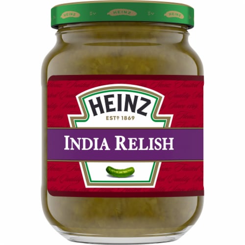Heinz India Relish, Jar Perspective: front