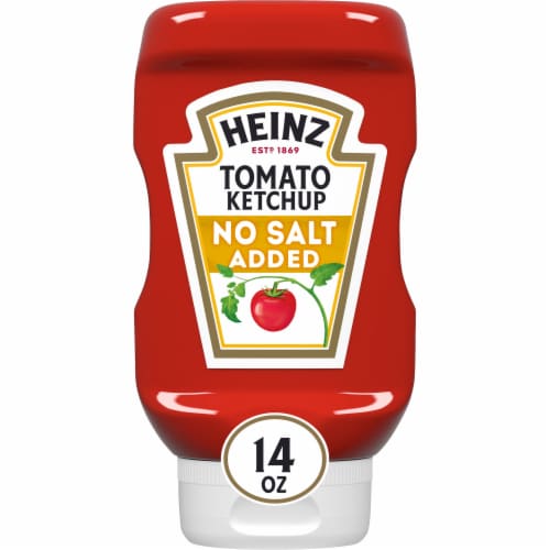 Heinz No Salt Added Tomato Ketchup Perspective: front