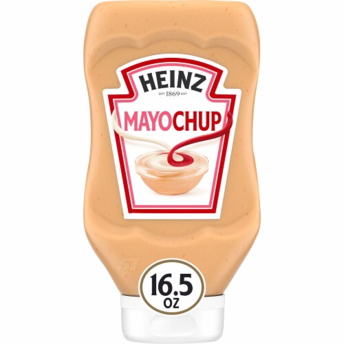 Heinz Mayochup Mayonnaise & Ketchup Sauce, Bottle Perspective: front