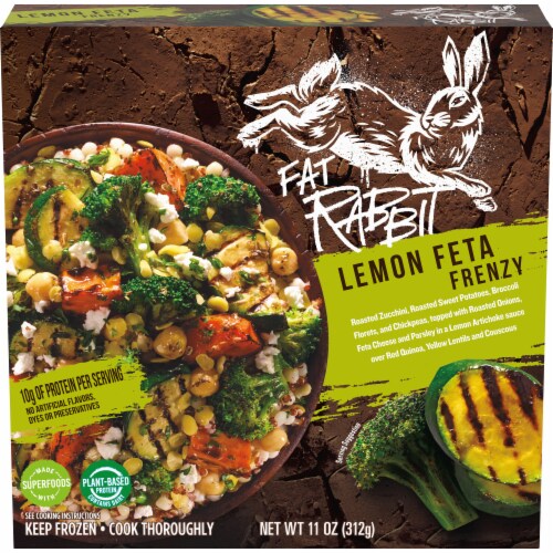 Fat Rabbit Lemon Feta Frenzy Frozen Meal Perspective: front