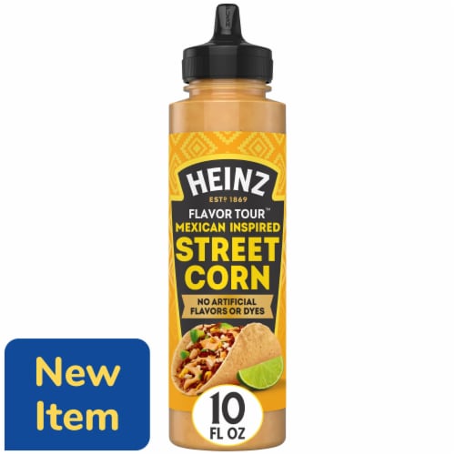 Heinz Flavor Tour Mexican Inspired Street Corn Sauce, Bottle Perspective: front