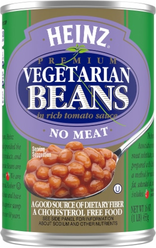 Heinz Vegetarian Beans in Rich Tomato Sauce Perspective: front
