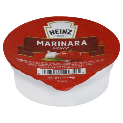 Heinz Marinara Sauce Cup Perspective: front