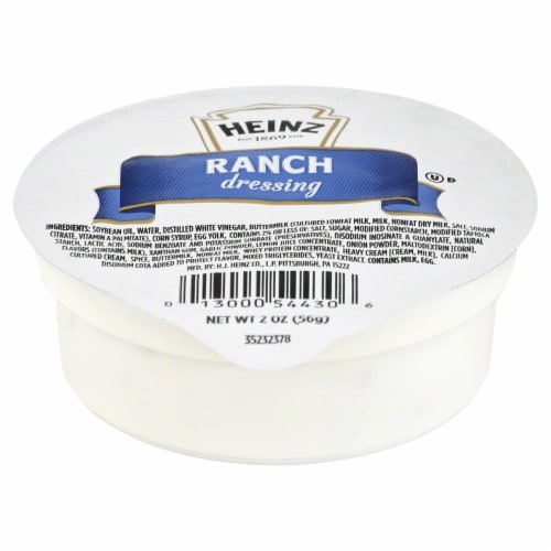 Heinz Ranch Dressing Cup Perspective: front