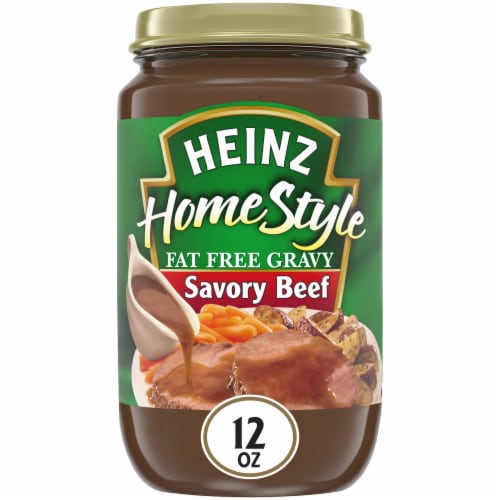 Heinz Homestyle Savory Beef Fat Free Gravy Perspective: front