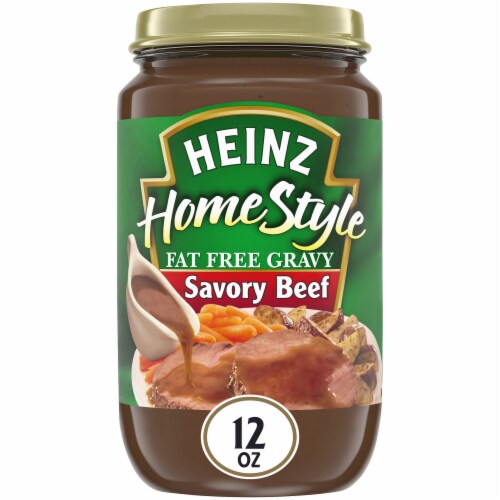 Heinz Homestyle Savory Beef Fat Free Gravy Perspective: front