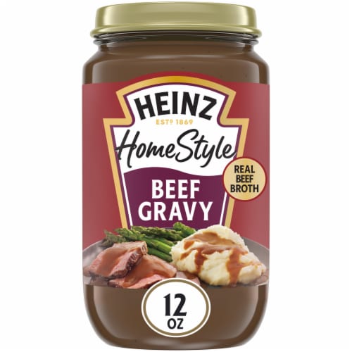 Heinz HomeStyle Beef Gravy, Jar Perspective: front
