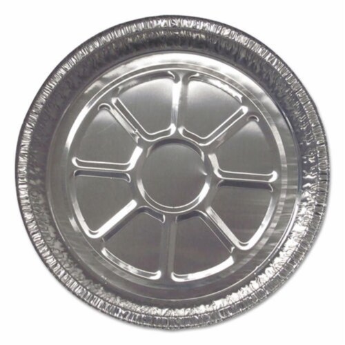 Durable Packaging DPK28030500 8 in. Rounds Aluminum Foil Containers Perspective: front