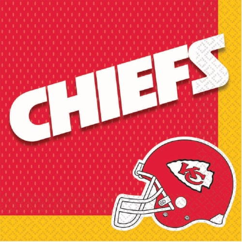 Amscan Kansas City Chiefs Napkins Perspective: front