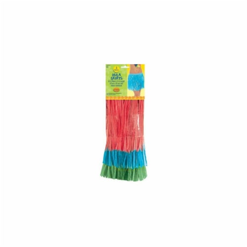 Amscan 340011 Child Hula Skirts - Pack of 18 Perspective: front