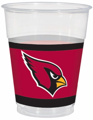 Amscan Arizona Cardinals Plastic Cups Perspective: front
