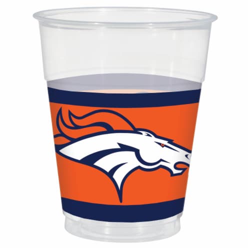 Amscan Denver Broncos Plastic Cups Perspective: front