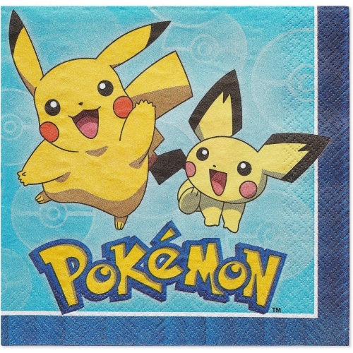 Pokemon Luncheon Napkins (16 Per Pack) Perspective: front