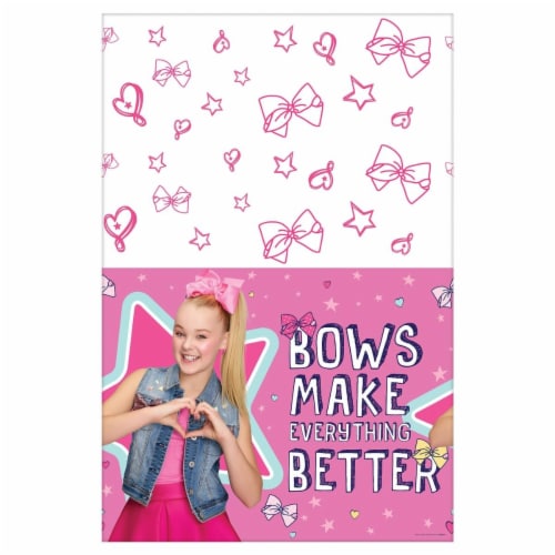 54 x 102" Table Cover Paper Jojo Siwa Perspective: front