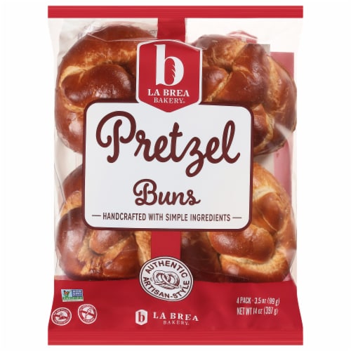 La Brea Bakery Pretzel Buns Perspective: front