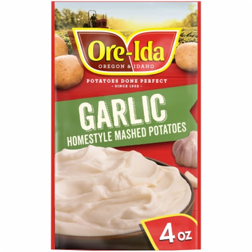 Ore-Ida Garlic Homestyle Mashed Potatoes Side Dish Perspective: front