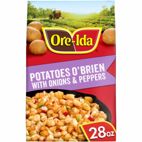 Ore-Ida Potatoes O'Brien with Onions & Peppers Frozen Potatoes Perspective: front