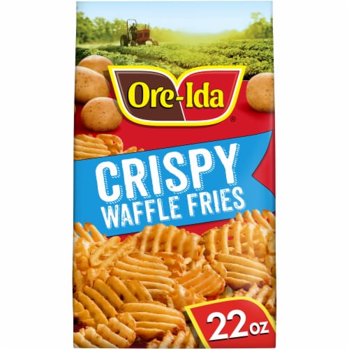 Ore-Ida Golden Waffle French Fries Fried Frozen Potatoes Perspective: front