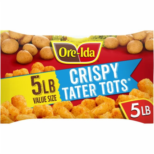 Ore-Ida Golden Tater Tots Seasoned Shredded Frozen Potatoes Value Size