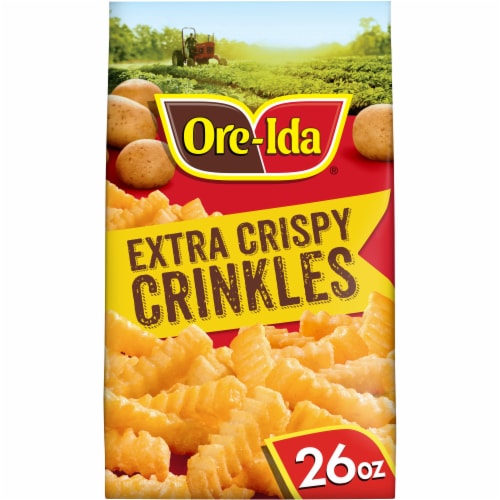 Ore-Ida Extra Crispy Crinkles French Fried Potatoes Perspective: front