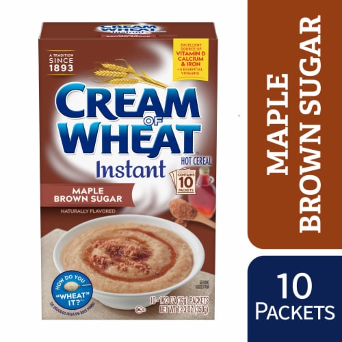 Cream of Wheat Instant MAPLE BROWN SUGAR 3-1.23 oz Packs per Box