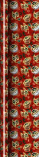 Plus Mark The Child on Red Wrapping Paper Perspective: front
